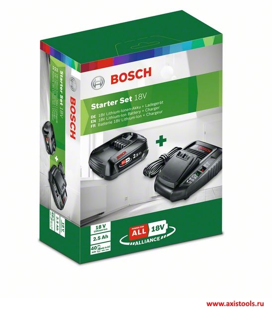 Bosch DIY Accessories 1600A00K1P Starter set PBA 18 V (2.5 Ah